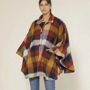 Outerknown Vibrant Plaid Cape